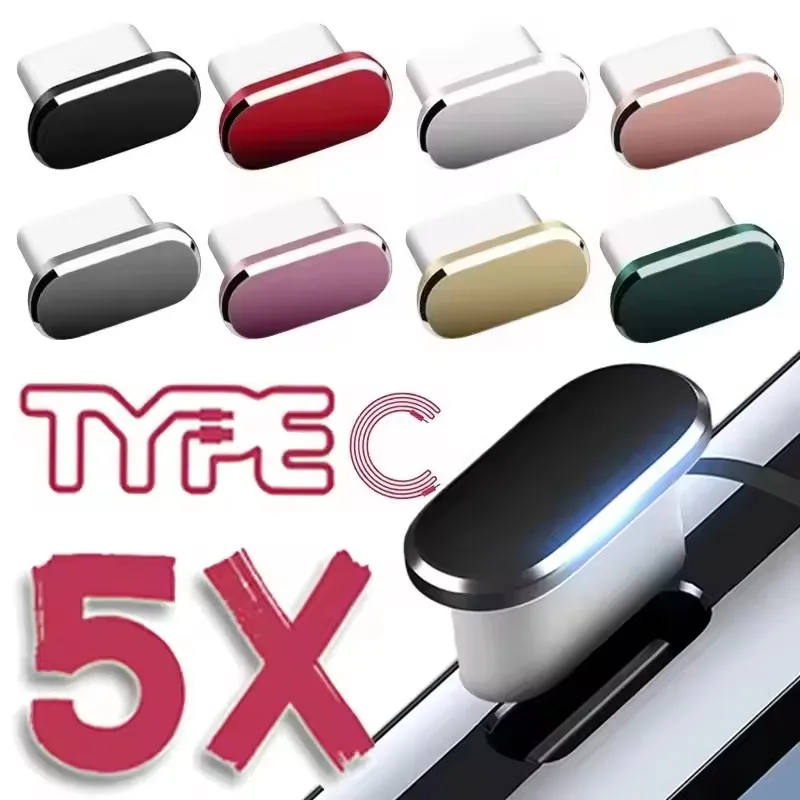 Usb C Cable - Bouchon anti-poussière en métal pour iPhone