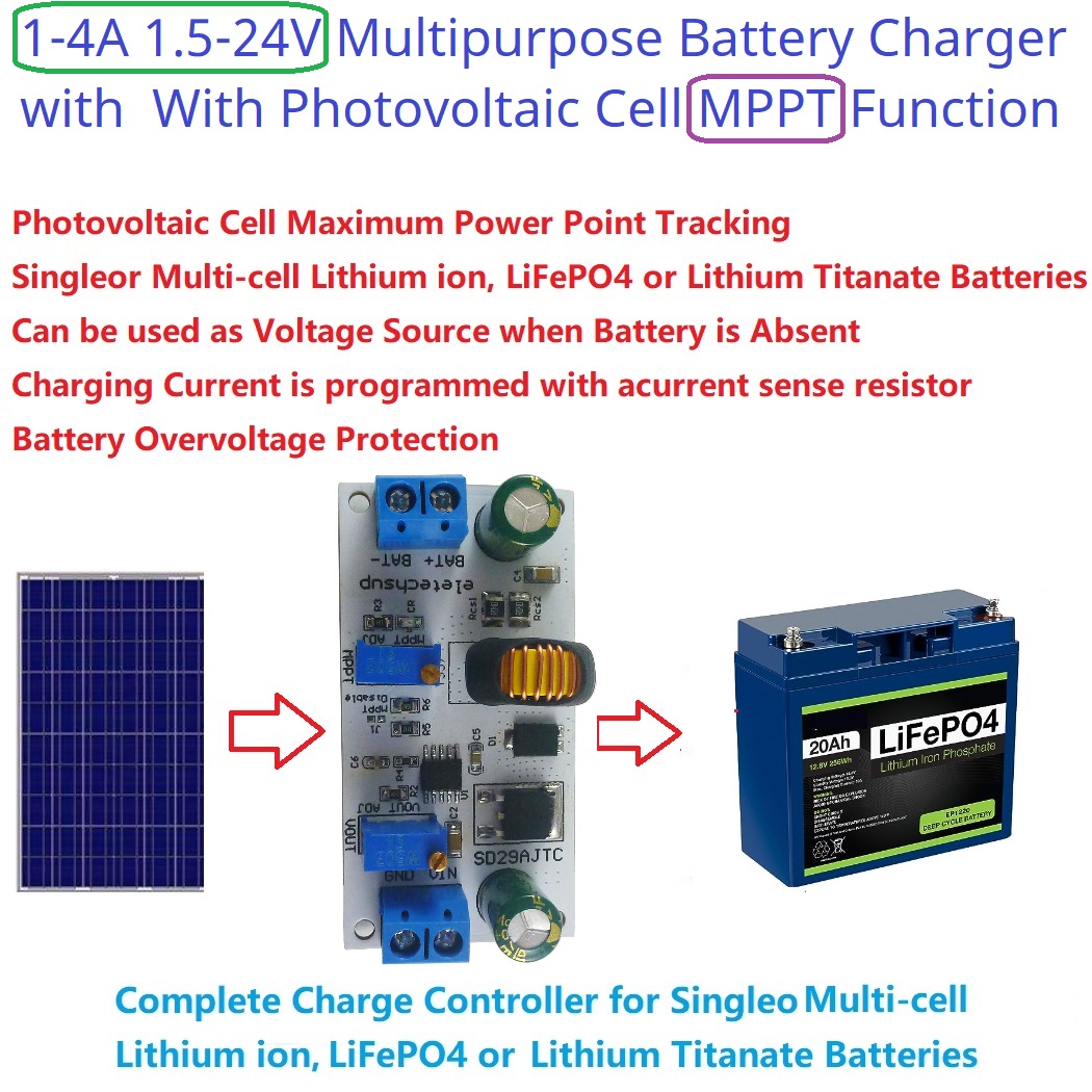 Module de contrôleur de Charge - Li Ion Charger Module avis et prix